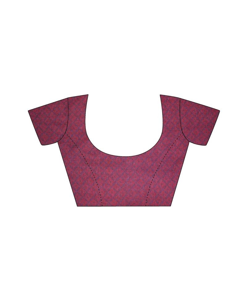 Maroon Coloured Chiffon Printed Partywear saree | Sudathi