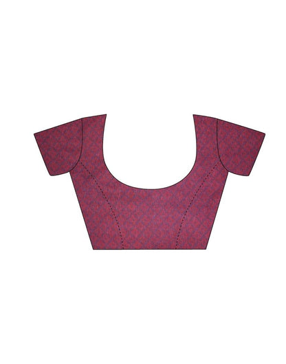 Maroon Coloured Chiffon Printed Partywear saree | Sudathi