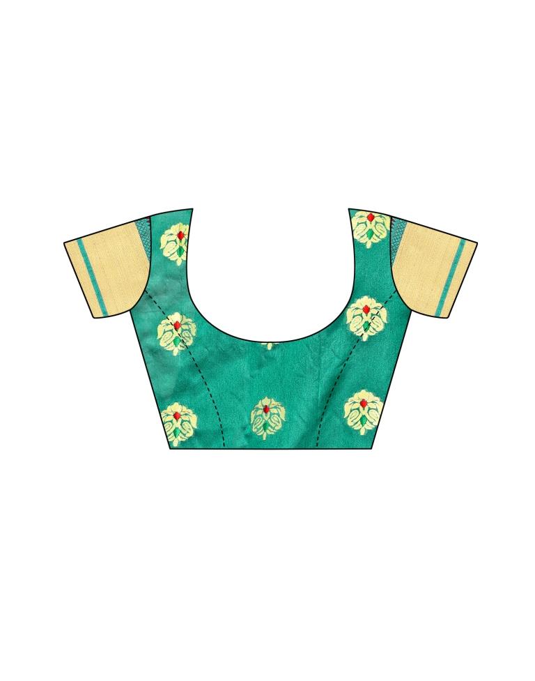 Maroon Banarasi Silk Saree