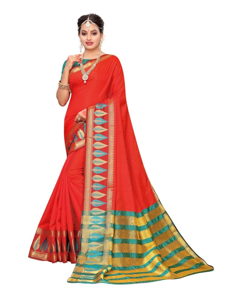 Red Banarasi Silk Saree