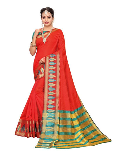 Red Banarasi Silk Saree