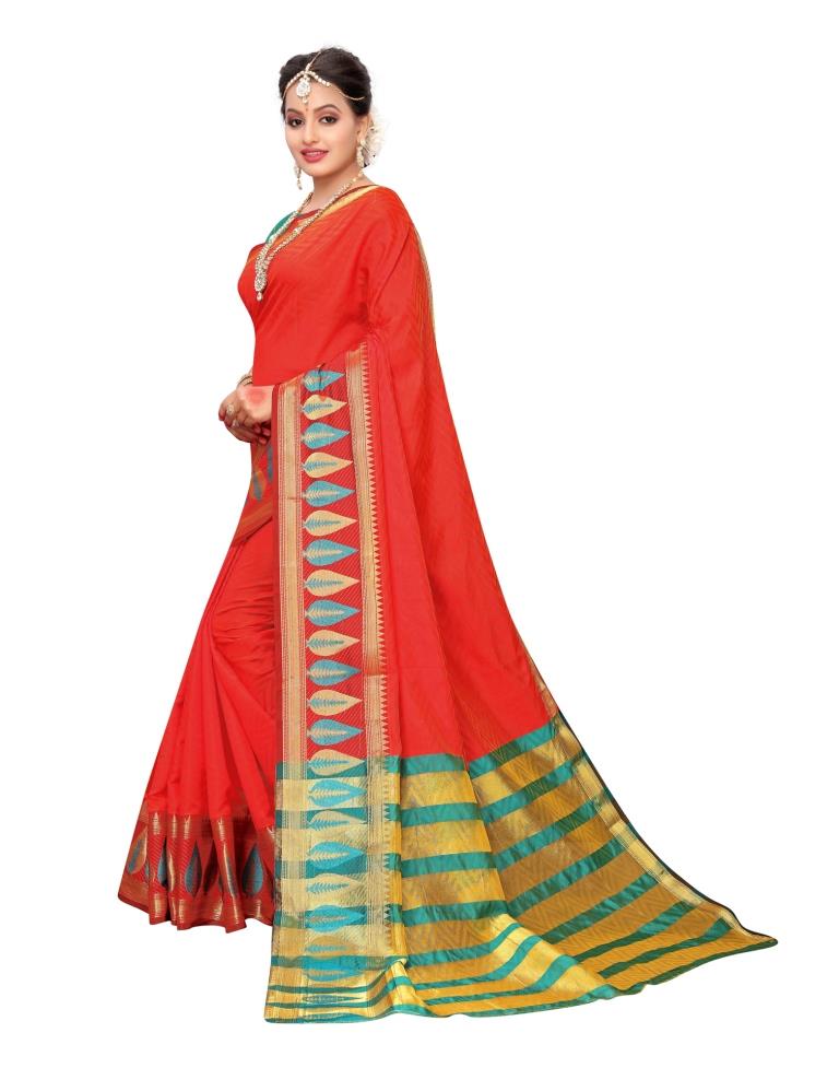 Red Banarasi Silk Saree