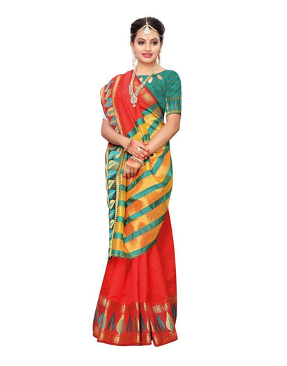 Red Banarasi Silk Saree