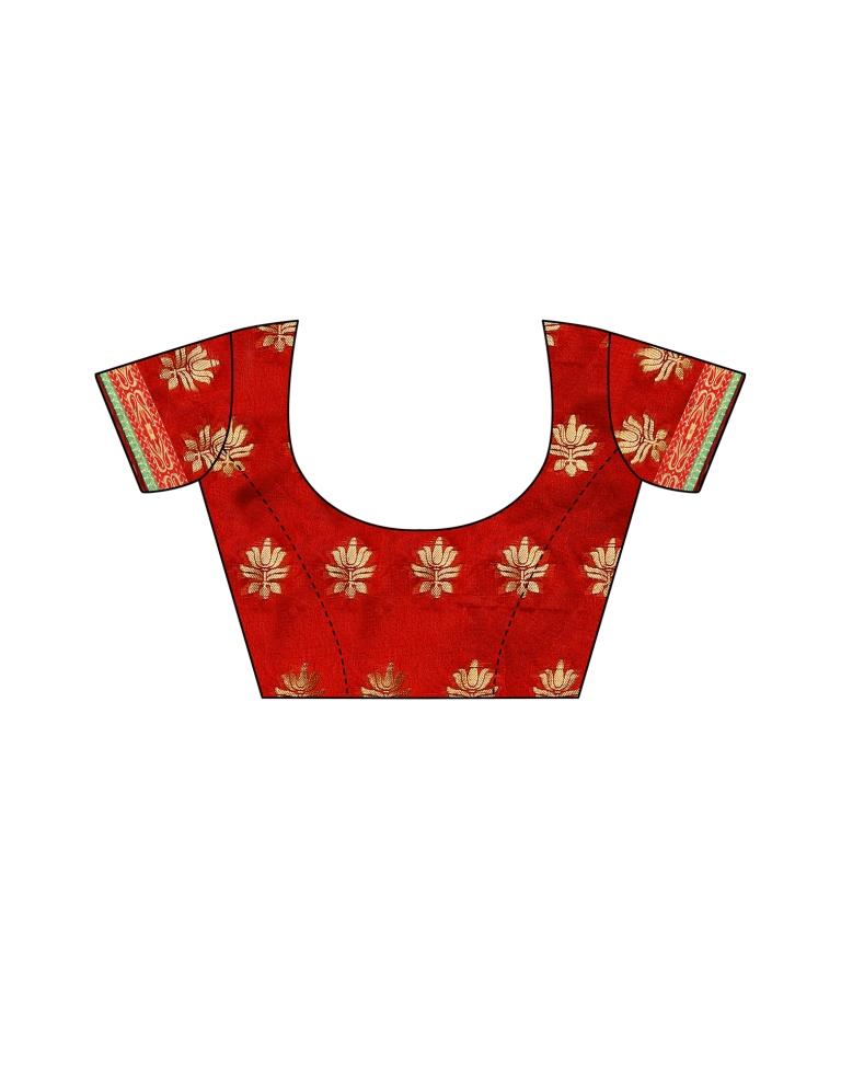 Grey Banarasi Silk Saree