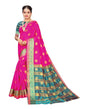 Pink Coloured Poly Silk Jacquard Partywear saree | Leemboodi