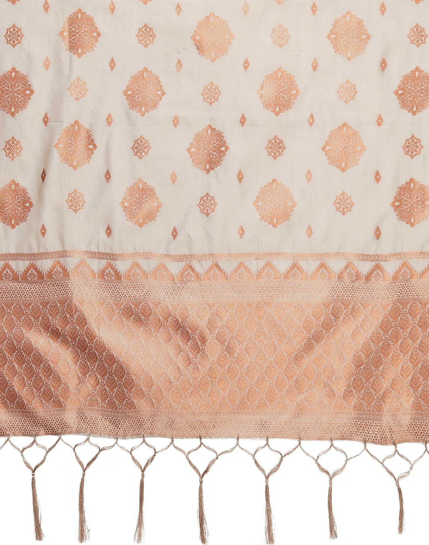 Light Brown Silk Dupatta | Leemboodi