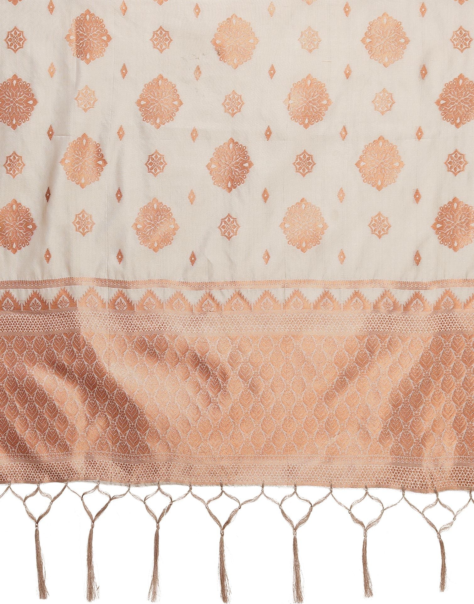 Light Brown Silk Dupatta | Leemboodi