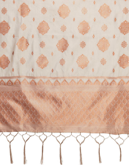 Light Brown Silk Dupatta | Leemboodi