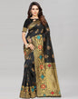 Black Banarasi Silk Saree