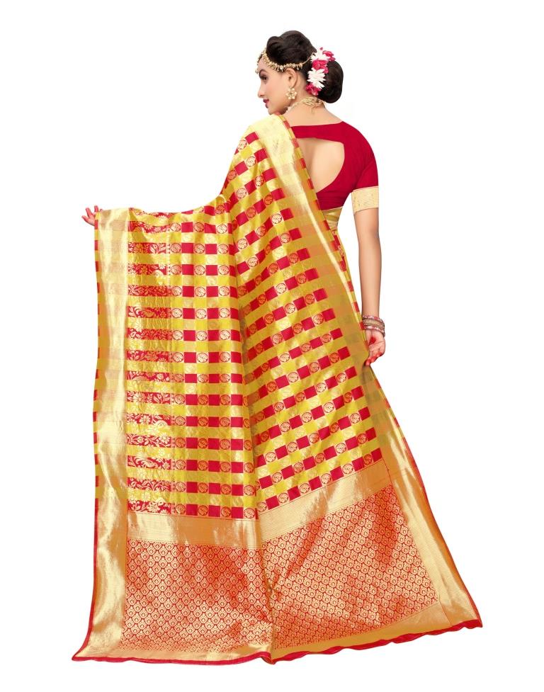 Red Banarasi Silk Saree