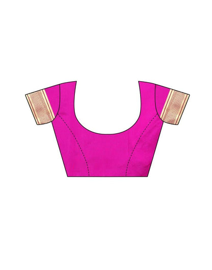 Pink Coloured Poly Silk Jacquard Partywear saree | Sudathi