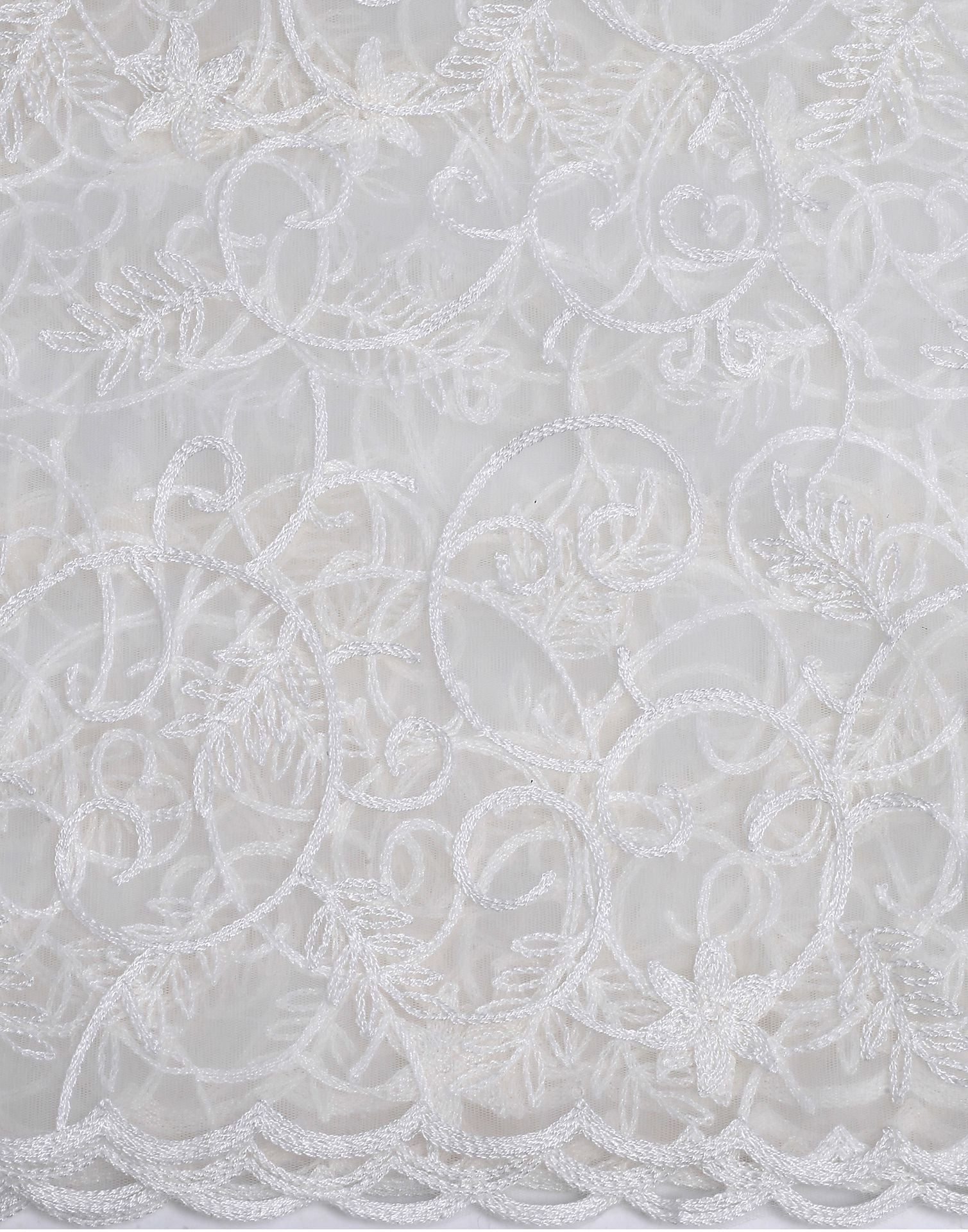 Off White Net Dupatta | Leemboodi