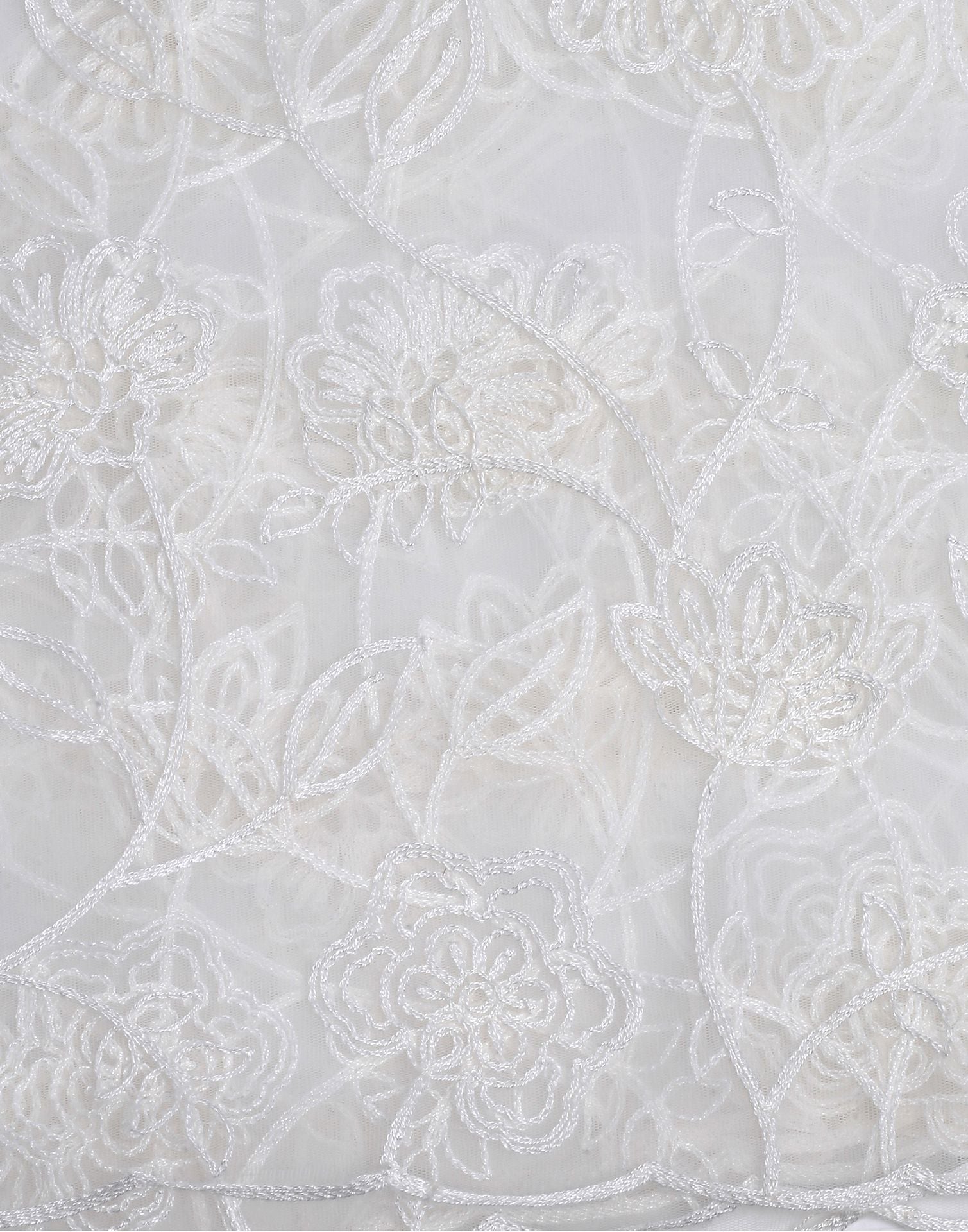 Off White Net Dupatta | Leemboodi