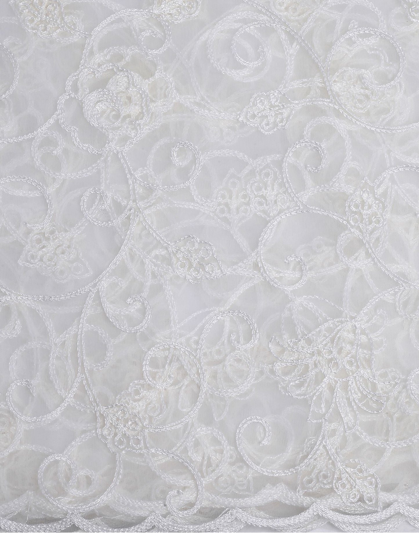 Off White Net Dupatta | Leemboodi