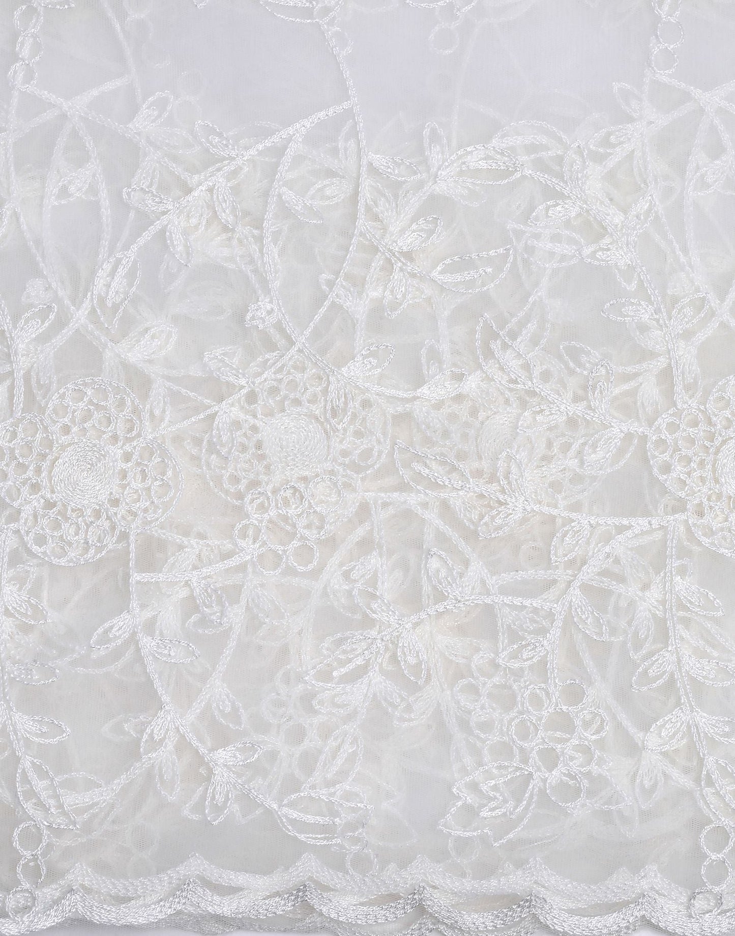 Off White Net Dupatta | Leemboodi