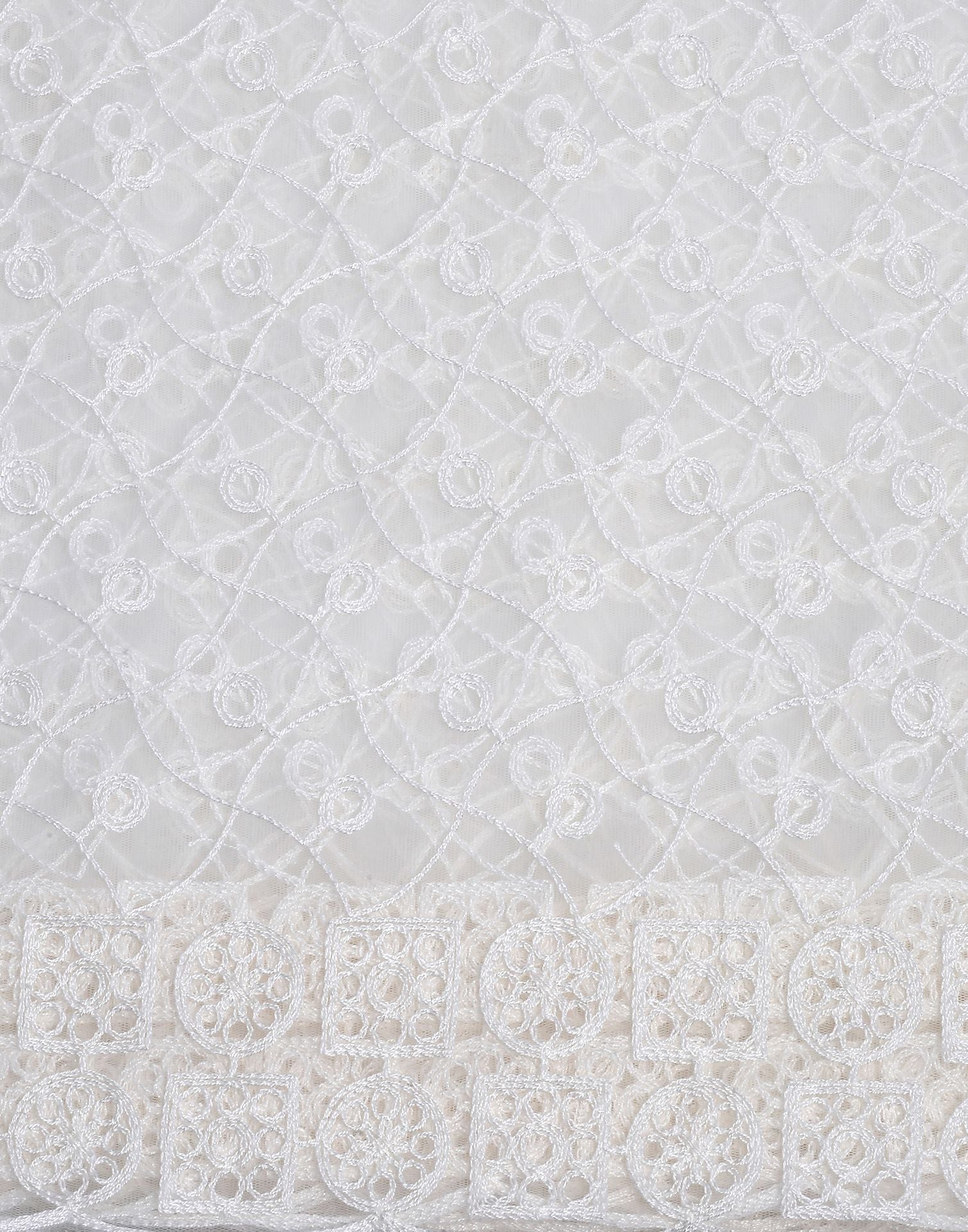 Off White Net Dupatta | Leemboodi