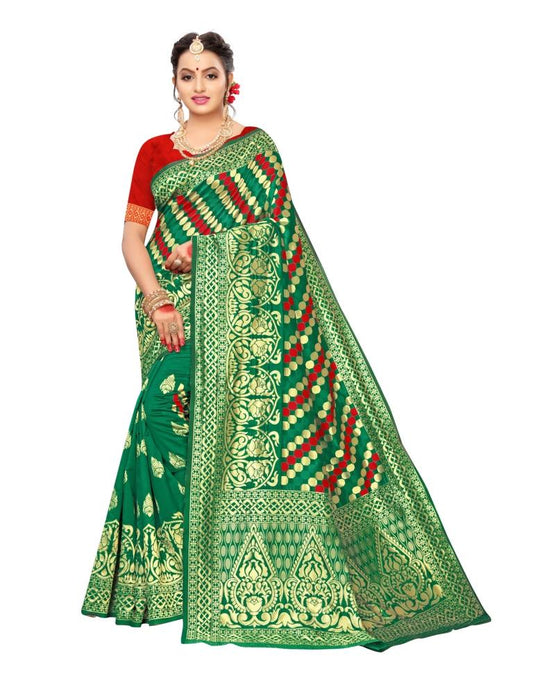 Green Silk Saree | Sudathi
