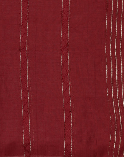 Maroon Cotton Dupatta | Leemboodi
