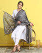 Grey Cotton Dupatta | Leemboodi