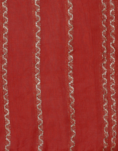 Red Cotton Dupatta | Leemboodi