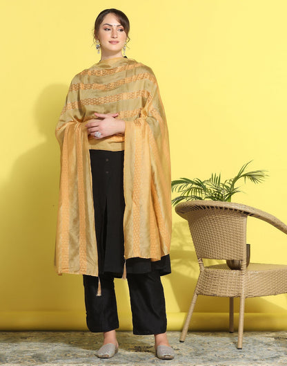 Cream Cotton Dupatta | Leemboodi