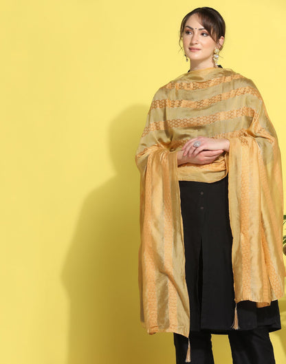 Cream Cotton Dupatta | Leemboodi