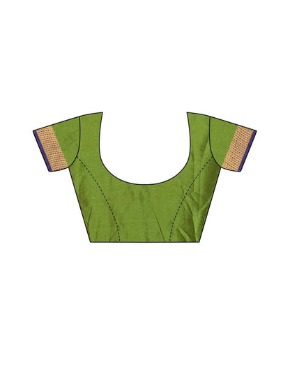 Green Coloured Poly Silk Jacquard Partywear saree | Leemboodi