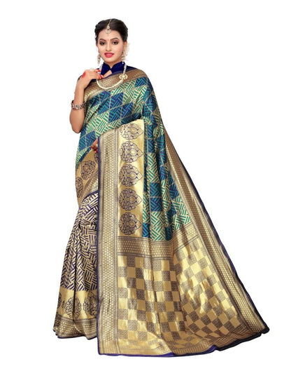 Green Banarasi Silk Saree