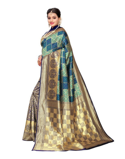 Green Banarasi Silk Saree
