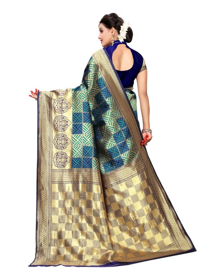 Green Banarasi Silk Saree
