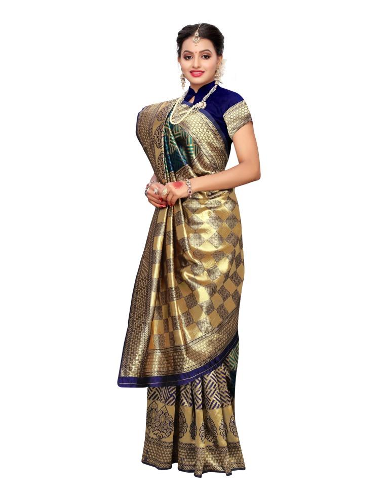Green Banarasi Silk Saree