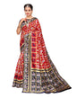 Red Coloured Poly Silk Jacquard Partywear saree | Leemboodi