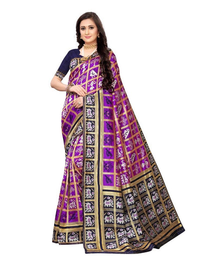 Purple Silk Saree | Leemboodi