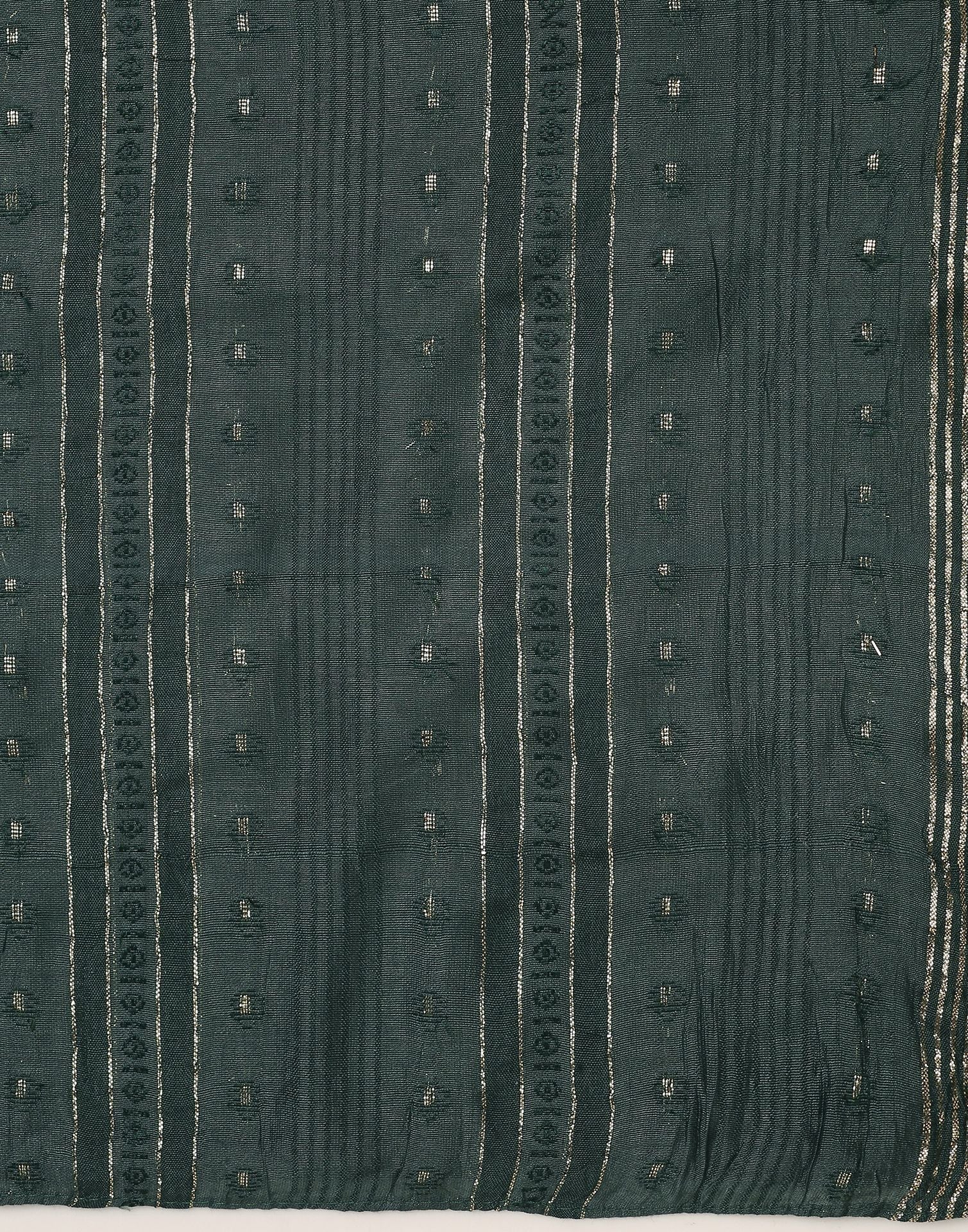 Green Cotton Plain Dupatta | Leemboodi