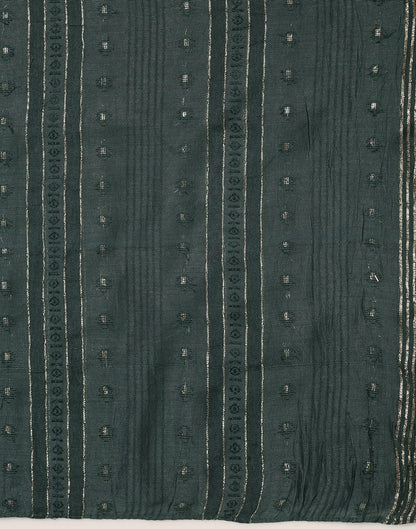 Green Cotton Plain Dupatta | Leemboodi