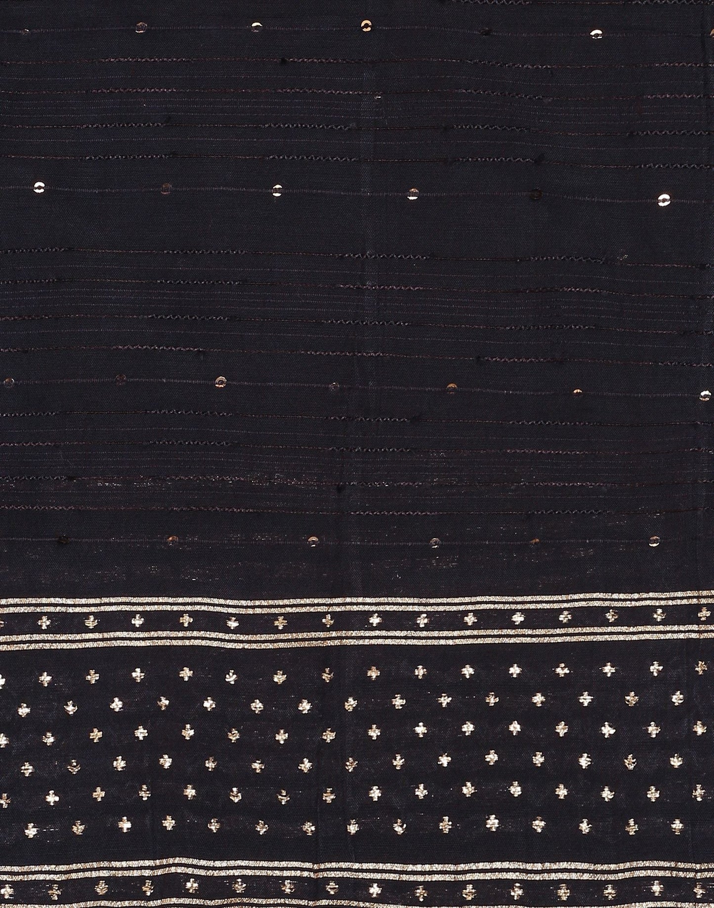 Blue Cotton Plain Dupatta | Leemboodi