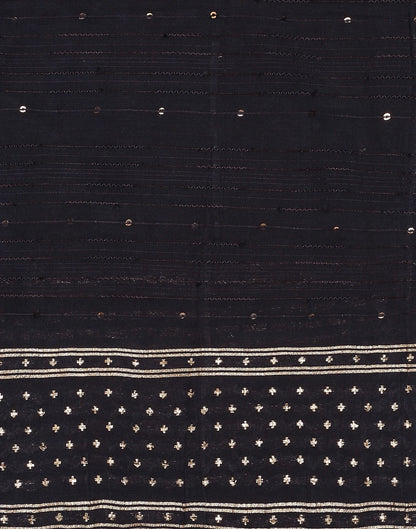 Blue Cotton Plain Dupatta | Leemboodi