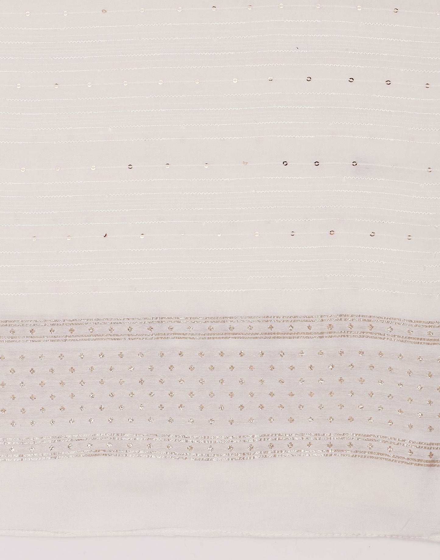 White Cotton Plain Dupatta | Leemboodi