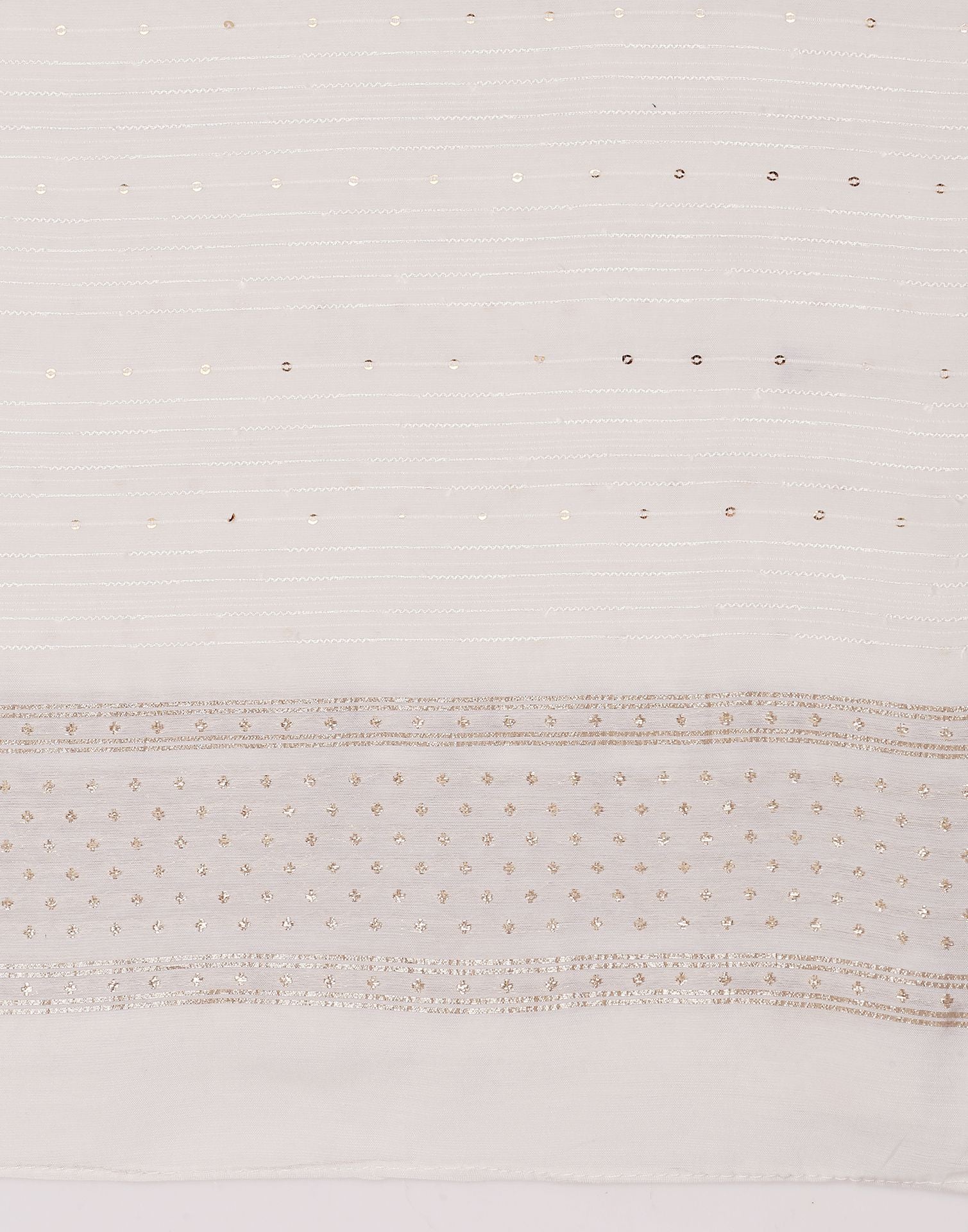 White Cotton Plain Dupatta | Leemboodi