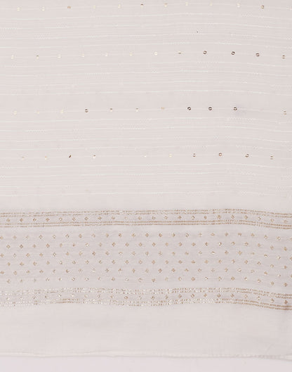 White Cotton Plain Dupatta | Leemboodi