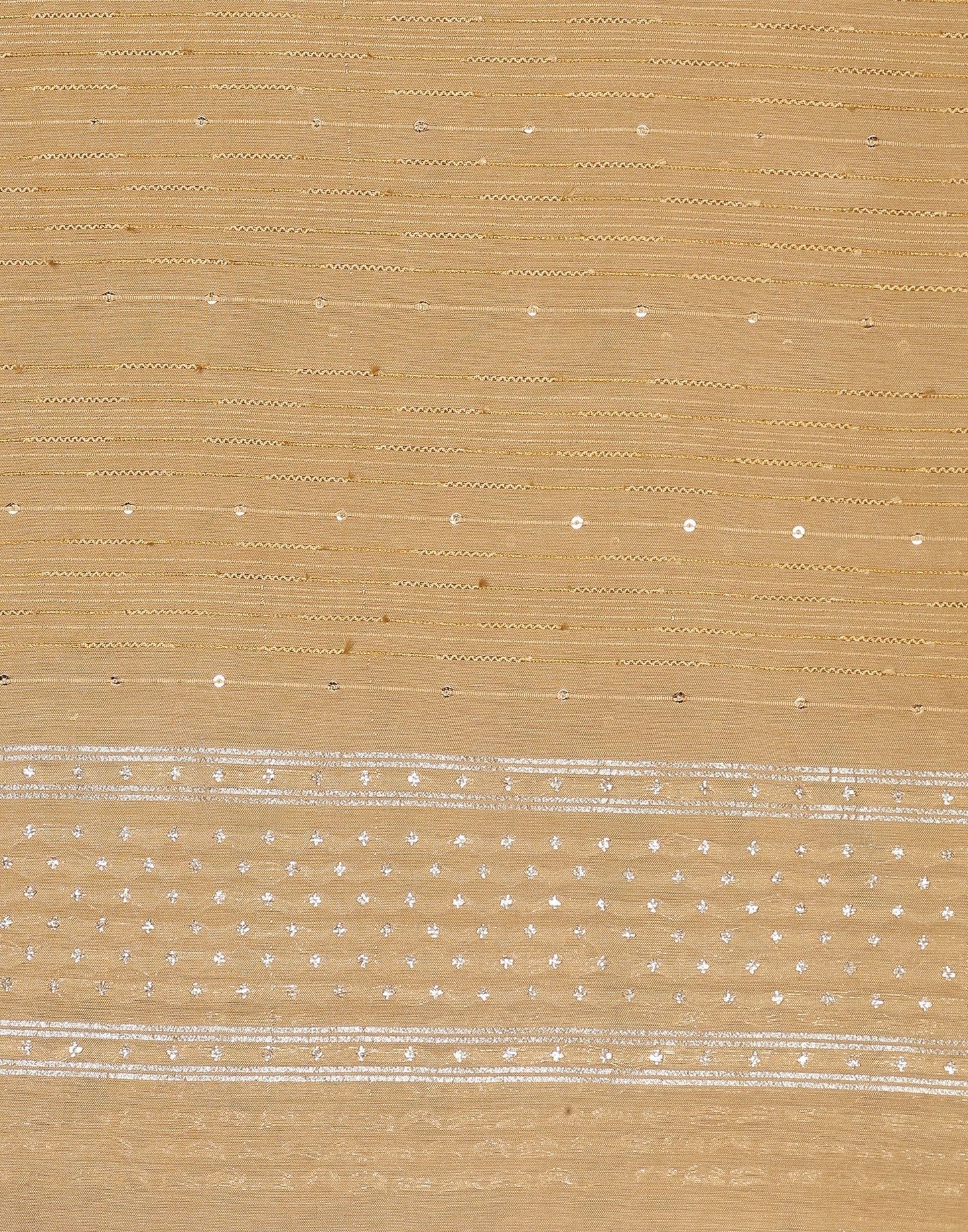 Cream Cotton Plain Dupatta | Leemboodi