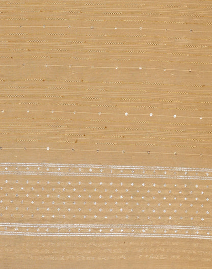 Cream Cotton Plain Dupatta | Leemboodi