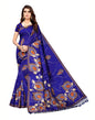 Blue Coloured Poly Slik Printed Casual saree | Sudathi