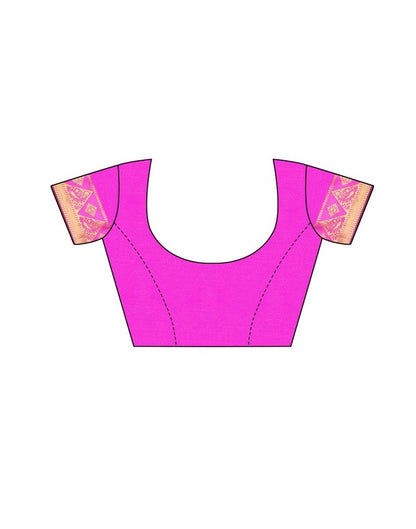 Turquoise Coloured Cotton Silk Jacqurad Partywear saree | Leemboodi