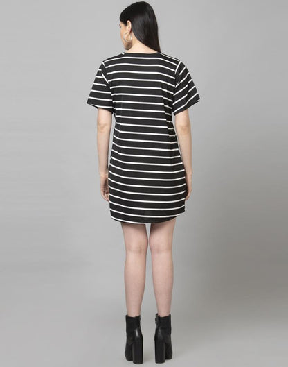 Classy Black Stripe Dress | Sudathi