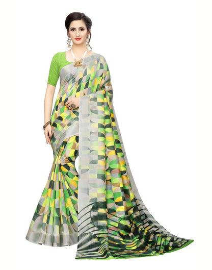 Green Chanderi Silk Saree | Sudathi