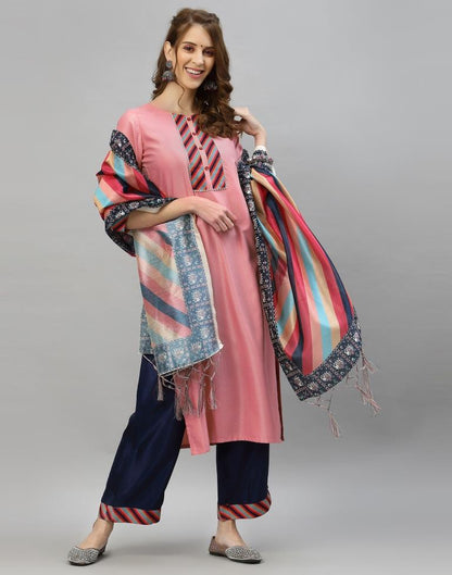 Pink Kurti With Pant And Dupatta | Sudathi