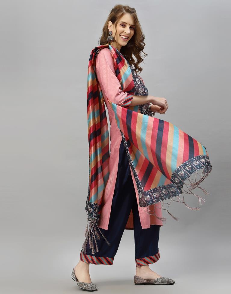 Pink Kurti With Pant And Dupatta | Sudathi