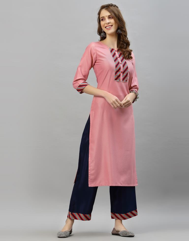 Pink Kurti With Pant And Dupatta | Sudathi