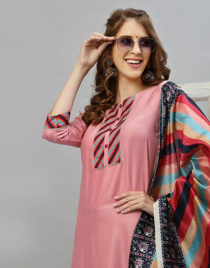 Pink Kurti With Pant And Dupatta | Sudathi